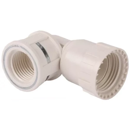 Переходник угловой 90° ЗУБР "ШиреФит" "накидная гайка - внутренняя резьба", 20мм-1/2" 51484-20-1/2 купить в Кургане