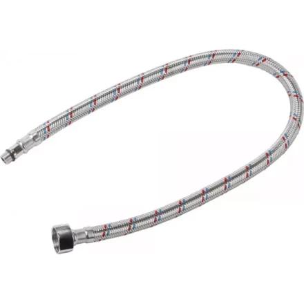 Подводка гибкая STAYER для воды к смесителям, оплетка из нерж стали, укороченная, г/ш 1/2&quot; - 0,6м 51016-060 купить в Кургане