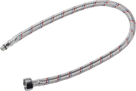Подводка гибкая STAYER для воды к смесителям, оплетка из нерж стали, укороченная, г/ш 1/2&quot; - 0,6м 51016-060 купить в Кургане
