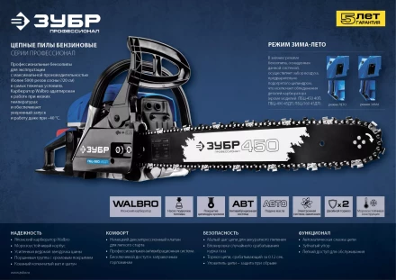 Бензиновая пила (бензопила) ПБЦ-560 45ДП серия ПРОФЕССИОНАЛ купить в Кургане