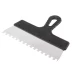 Шпатель из нержавеющей стали 250 мм зуб 8 х 8 мм пластмассовая ручка Россия 85143 купить в Кургане