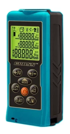 Дальномер лазерный Kompakt 70, от 0,05 до 70 метров, функц. Пифагора, площадь, объем, таймер  GROSS 38001 купить в Кургане