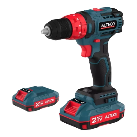 Бесщеточная аккумуляторная ударная дрель-шуруповерт ALTECO CID 21-45 BL X2 78080 купить в Кургане