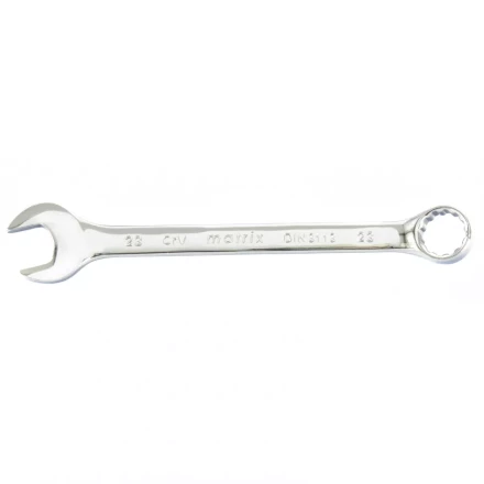 Ключ комбинированный 23 мм CrV полированный хром MATRIX 15168 купить в Кургане