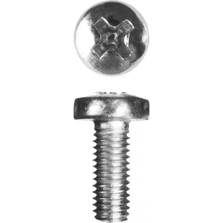 Винт ЗУБР &quot;МАСТЕР&quot; DIN 7985, класс прочности 4.8, оцинкованный, M5x12мм, 5кг 303150-05-012 купить в Кургане