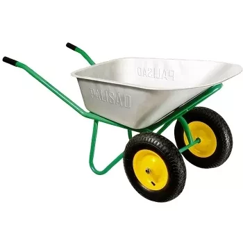 Тачка садово-строительная 2-х колесная усиленная грузоподъемность 320 кг объем 100 л 689833 купить в Кургане