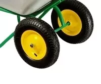 Тачка садово-строительная 2-х колесная усиленная грузоподъемность 320 кг объем 100 л 689833 купить в Кургане