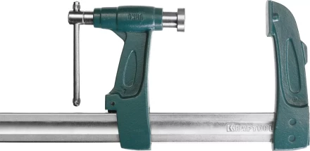 Струбцина KRAFTOOL тип &quot;F&quot;, с мультипликаторной прижимной втулкой, 125х600 мм 32013-125-600 купить в Кургане