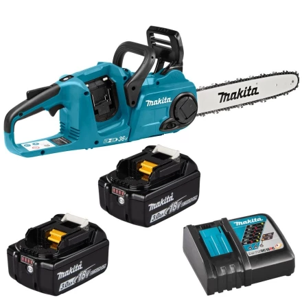 Пила цепная аккум. LXT Makita DUC353RF2, 14&quot;/35см, 3/8&quot;, (2xBL1830B, DC18RC) купить в Кургане