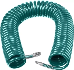 Воздушный спиральный шланг KRAFTOOL с фитингами рапид 8х12 мм 06590-20