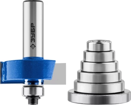 Фрезы четвертные фальцевые в наборе с подшипниками серия ПРОФЕССИОНАЛ купить в Кургане