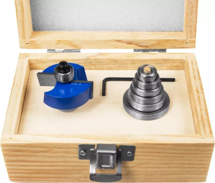 Фрезы четвертные фальцевые в наборе с подшипниками серия ПРОФЕССИОНАЛ купить в Кургане