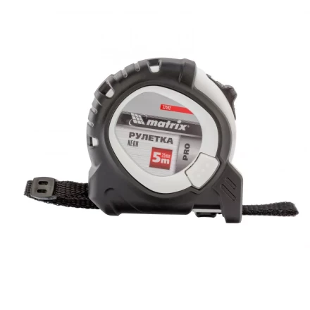 Рулетка Neon 5 м x 25 мм обрезиненный корпус 3 фиксации Pro Matrix 32592 купить в Кургане