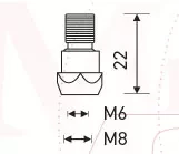Держатель наконечника M6 22mm (26KD) MD0061-00 Ref Aurora купить в Кургане