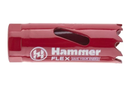 Коронка биметаллическая HAMMER Ф19х38мм 1/2&quot;  BiMETALL (224-001) купить в Кургане