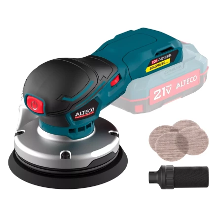 Бесщеточная аккумуляторная эксцентриковая шлифмашина ALTECO COS 21-125 ES BL Solo (без АКБ и ЗУ) 78002 купить в Кургане