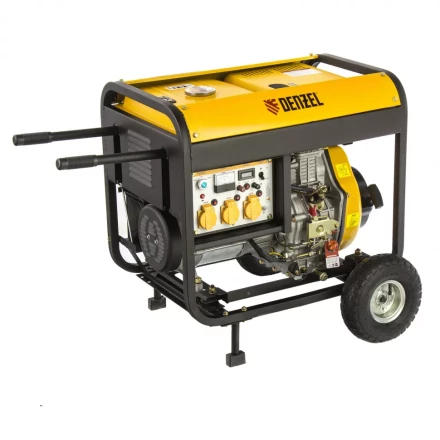 Генератор дизельный DENZEL DD6300Е электростартер 94657 купить в Кургане