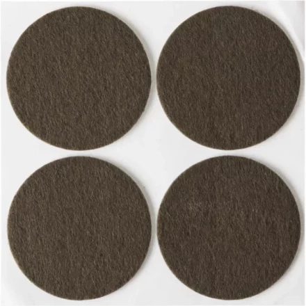Накладки STAYER "COMFORT" на мебельные ножки, самоклеящиеся, фетровые, коричневые, круглые - диаметр 50 мм, 4 шт 40910-50 купить в Кургане