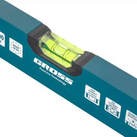 Уровень алюминиевый 1200 мм 2 глазка Handwerker Gross 33904 купить в Кургане