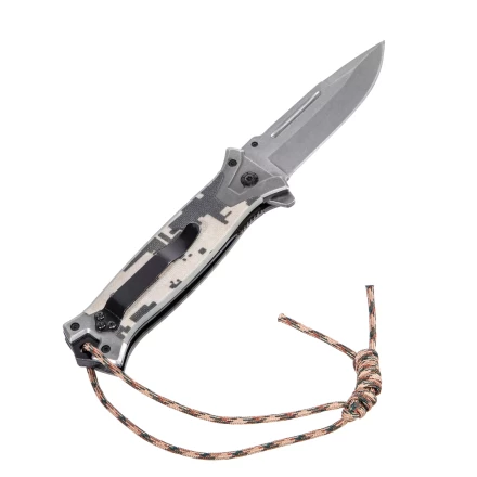 Нож складной Denzel, многоцелевой, системы Liner-Lock, с накладкой G10 на прямой рук-ке+стеклобой, 79208 купить в Кургане