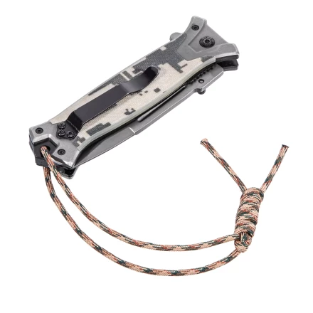 Нож складной Denzel, многоцелевой, системы Liner-Lock, с накладкой G10 на прямой рук-ке+стеклобой, 79208 купить в Кургане