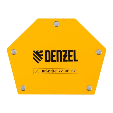 Фиксатор магнитный для сварочных работ усилие 75 LB, 30х45х60х75х90х135 град. Denzel 97556 купить в Кургане