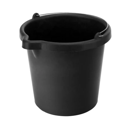 Ведро строительное пластмассовое, 12 л, высокопрочное с носиком Сибртех 81478 купить в Кургане