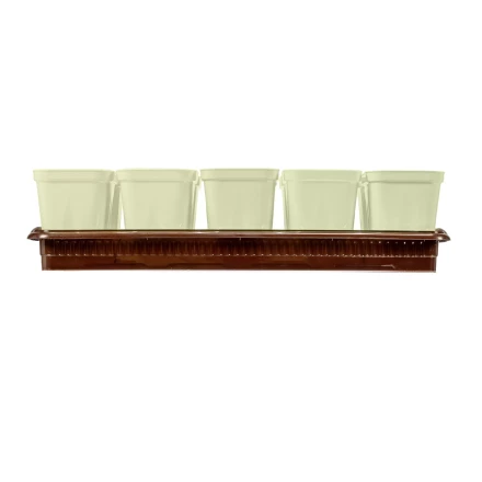 Набор для рассады Palisad 643449, поддон 380х155х40 мм, 10 горшочков по 250 мл с выдвижным дном купить в Кургане