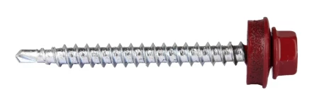 Саморезы ЗУБР &quot;ПРОФЕССИОНАЛ&quot; окраш., RAL 3005 темно-красн., для крепл. кров. матер. к дерев. обреш., 4.8x50мм, 250шт 4-300315-48-050-3005 купить в Кургане