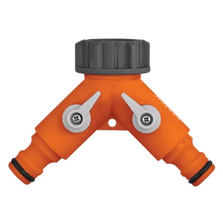 Распределитель пластиковый 2-х канальный  G 3/4"  Кратон 5 01 04 057 купить в Кургане