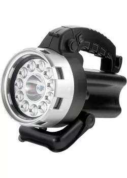 Фонарик поисковый, аккумуляторный, галоген 25W + 11 светодиодов, Stern 90532 купить в Кургане