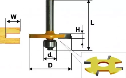 Фреза кромочная фальцевая ф508х4мм 2 хв. 8/12мм 10563 купить в Кургане