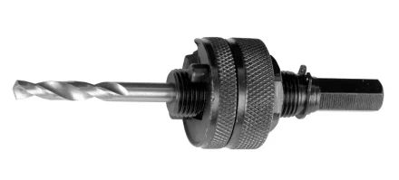 ЗУБР &quot;ЭКСПЕРТ&quot;. Державка  для биметаллических коронок, жесткие штифты, прижимная муфта, шестигранный хвостовик, d 32-152мм 29532_z01 купить в Кургане