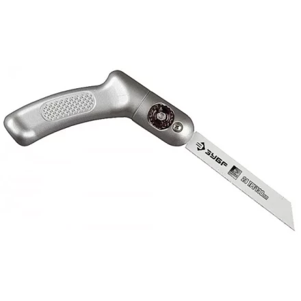 Ножовка ЗУБР "ЭКСПЕРТ" "ТРАНСФОРМЕР" универсал складная многопозицион, с биметаллическим полотном шаг 1мм, 24TPI, 130мм 4-15187 купить в Кургане