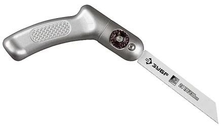 Ножовка ЗУБР "ЭКСПЕРТ" "ТРАНСФОРМЕР" универсал складная многопозицион, с биметаллическим полотном шаг 1мм, 24TPI, 130мм 4-15187 купить в Кургане