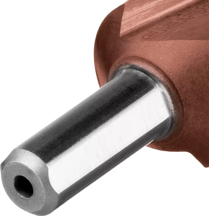 Сверло ЗУБР "КОБАЛЬТ" ступен. по сталям и цв.мет.ст.Р6М5 с кобальт.покрыт.d 4-39мм,14ст.d4-39,L-113мм, 3-хгран.хв. 10мм 29672-4-39-14 купить в Кургане