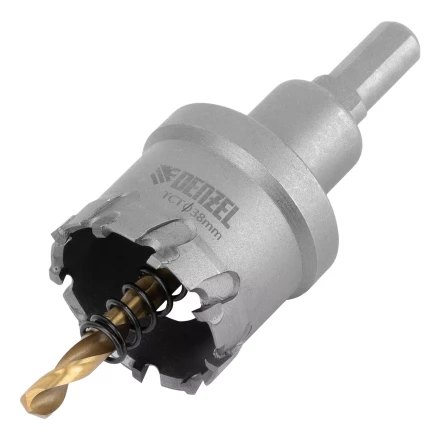 Коронка по металлу твердосплавная, 38 мм Denzel 724012 купить в Кургане