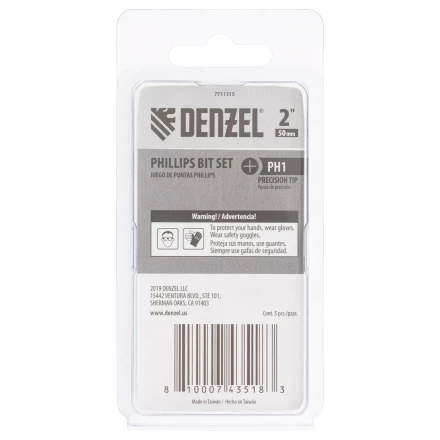 Бита PH1x50, 5 шт. Denzel 7711315 купить в Кургане
