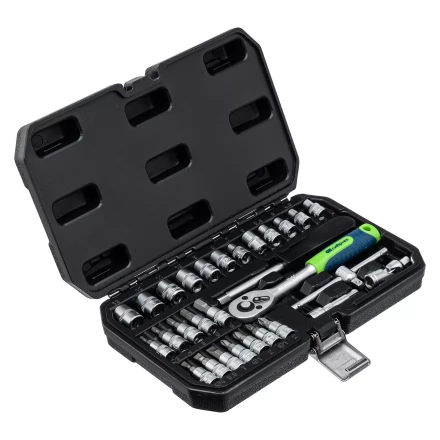 Набор инструментов Сибртех 13392, 1/4&quot;, пластиковый кейс, 29 предметов купить в Кургане