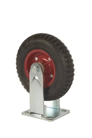 Колесо большегрузное неповоротное PF 200 200 мм резина с протектором (F) 1027234 купить в Кургане