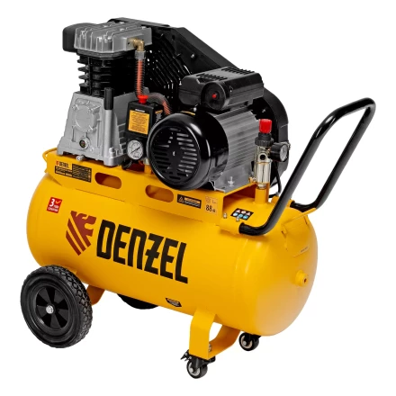 Компрессор воздушный рем. привод Denzel BCI 2100/50, 2,1 кВт, 50 литров, 400 л/мин купить в Кургане