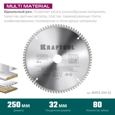 Диск пильный Multi Material, повышенный ресурс 36953-250-32 купить в Кургане