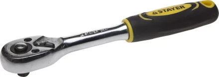 Трещотка для торцовых головок STAYER "PROFI", Сr-V сталь, 45 зубцов, 1/4" 27786-1/4 купить в Кургане