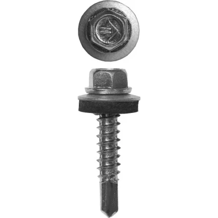 Саморезы ЗУБР &quot;ПРОФЕССИОНАЛ&quot; оцинков., для крепл. кров. матер. к металл. констр., 5.5x38мм, 1500шт 4-300310-55-038 купить в Кургане