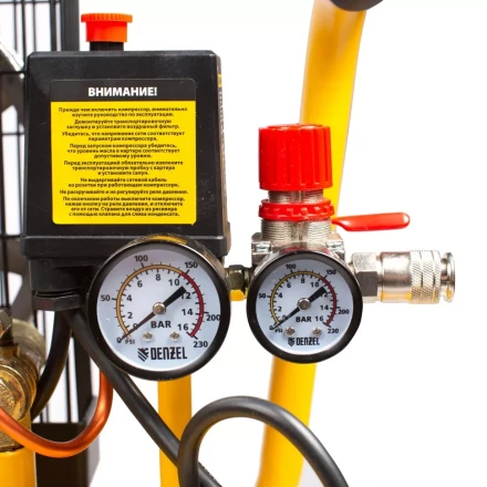 Компрессор воздушный BCI2300/50, ременный привод, 2.3 кВт, 50 литров, 400 л/мин Denzel 58113 купить в Кургане