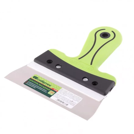 Шпатель фасадный нержавеющая сталь 150 мм двухкомпонентная ручка  Сибртех 85580 купить в Кургане