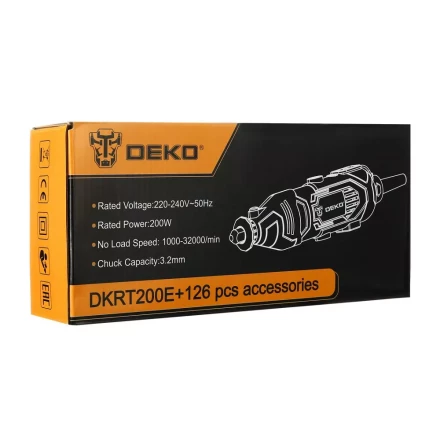 Гравер электрический DEKO DKRT200E DEKO 126 tools, 063-1415 купить в Кургане