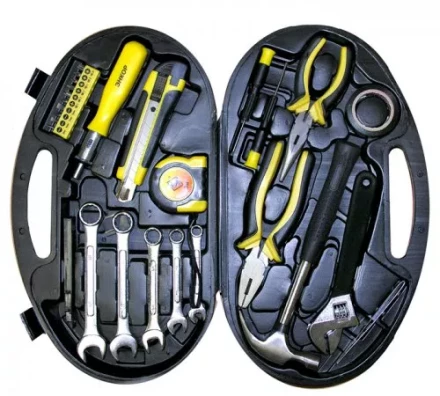 Набор инструмента 28 предметов пластиковый кейс 57052 купить в Кургане