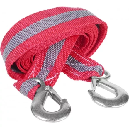 Трос буксировочный ЗУБР &quot;МАСТЕР&quot;, 2 крюка, сумка, 4м, 3,5т 61210-3.5 купить в Кургане