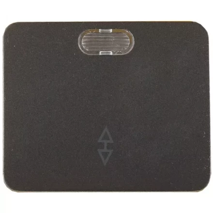 Выключатель СВЕТОЗАР &quot;ГАММА&quot; проходной, с подсветкой, одноклавишный, без вставки и рамки, цвет темно-серый металлик, 10A SV-54138-DM купить в Кургане